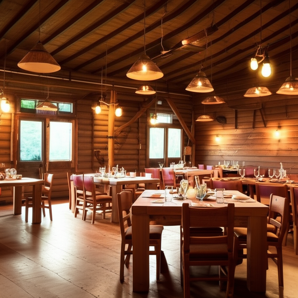 ФЕРМАТА Restaurant with cozy fireplace